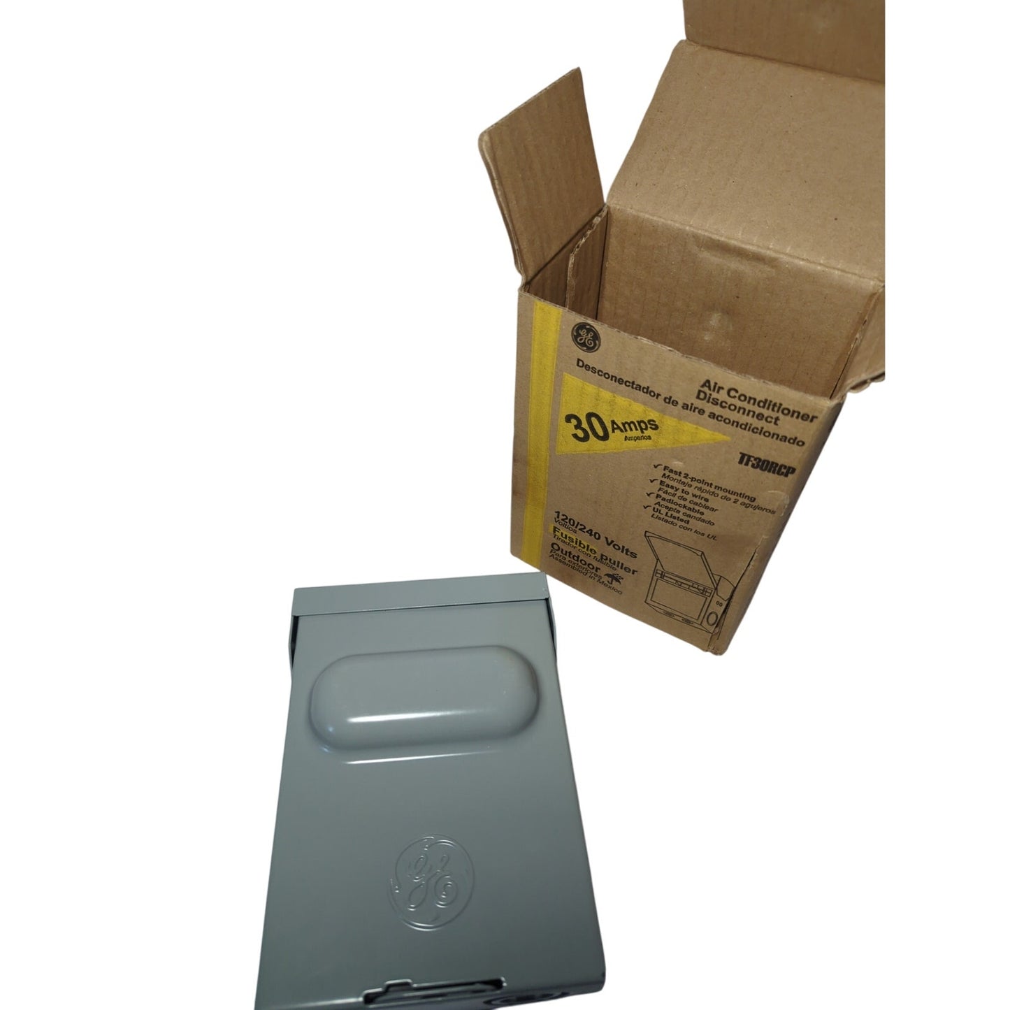 GE Air Conditioner Disconnect 30A 240V Fusible TF30RCP