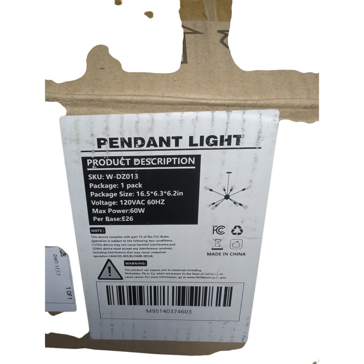 Hanging Fashion Pendant Light Modern Style