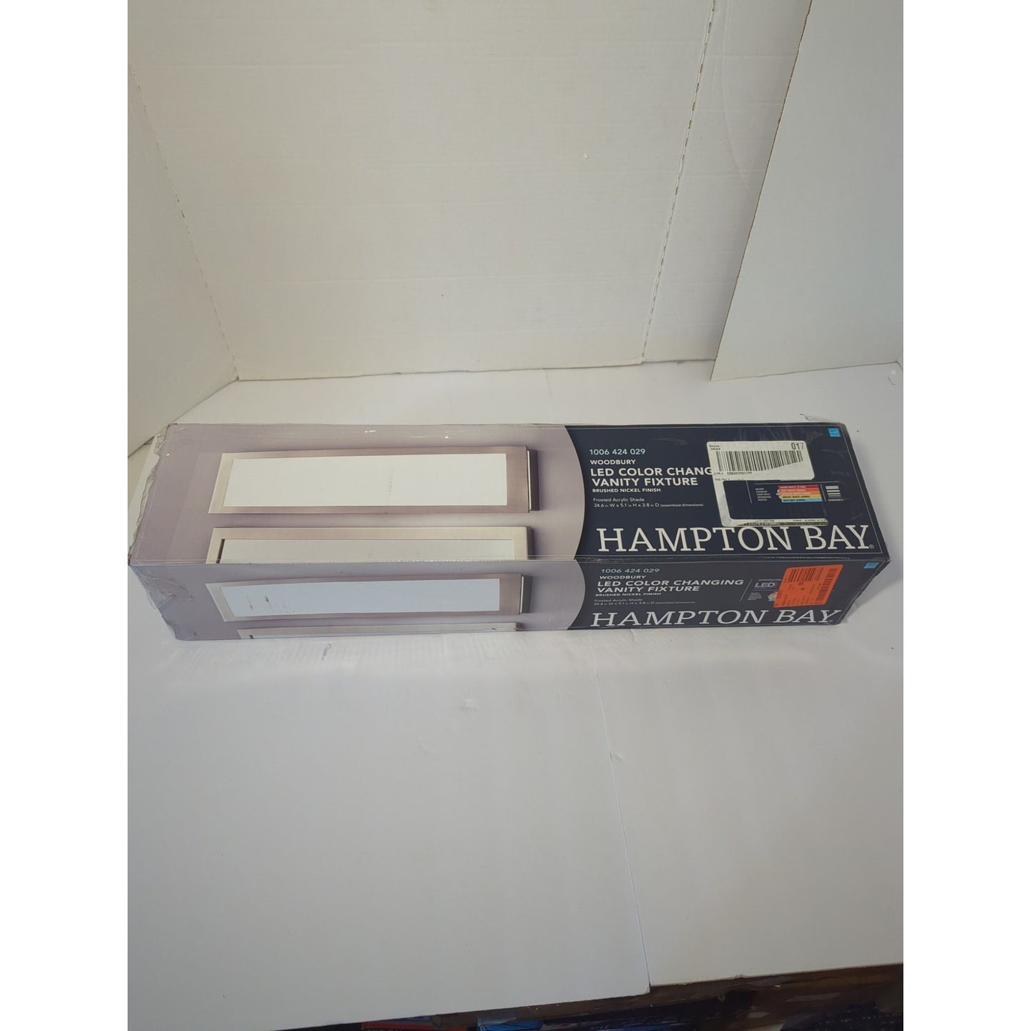 Hampton Bay Woodbury Vanity Fixture Brushed Nickle