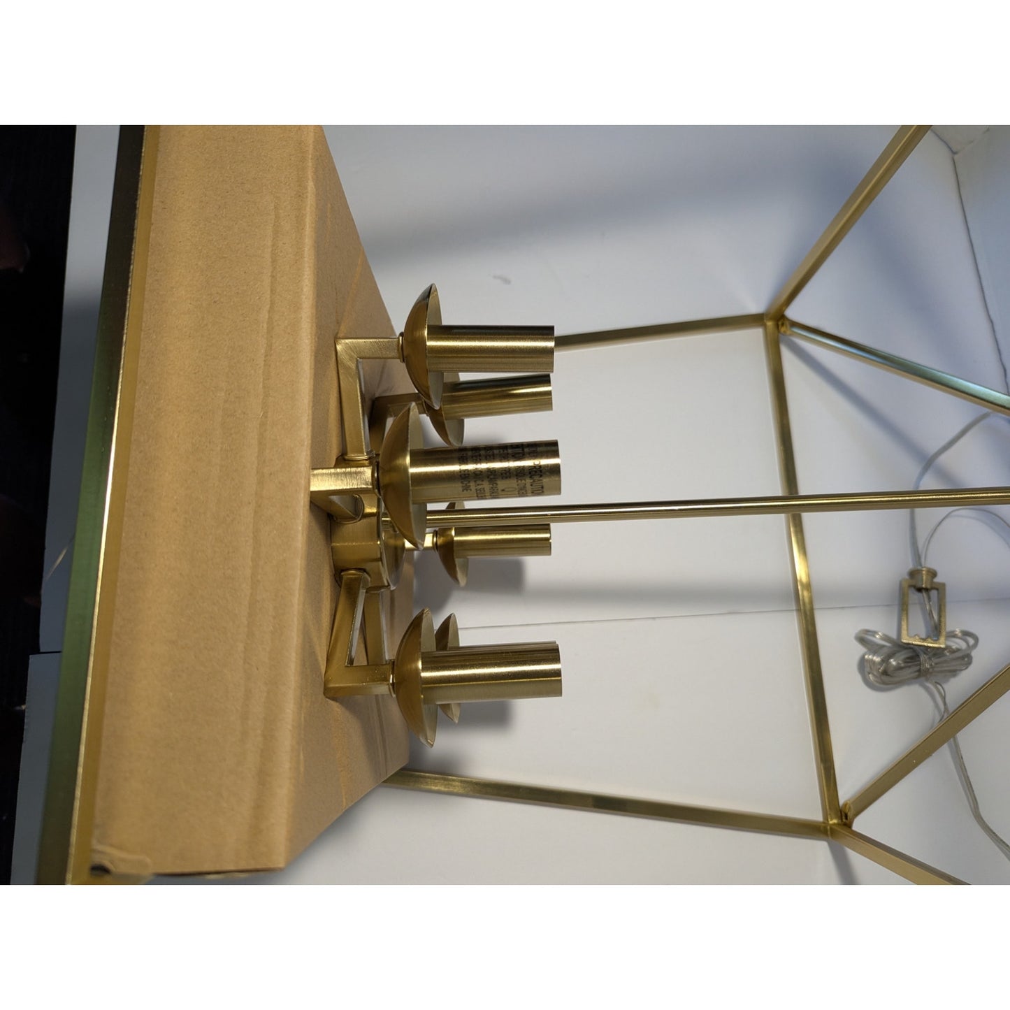 Home Decorators Weyburn 6 Light Farmhouse Gold Chandelier