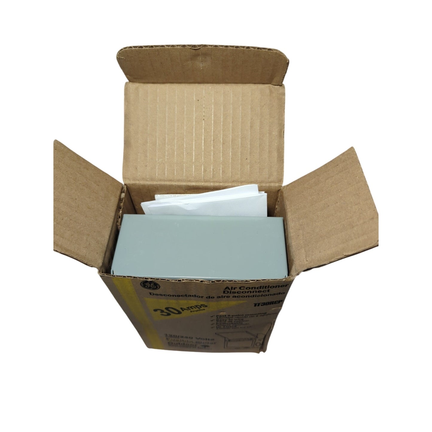 GE Air Conditioner Disconnect 30A 240V Fusible TF30RCP