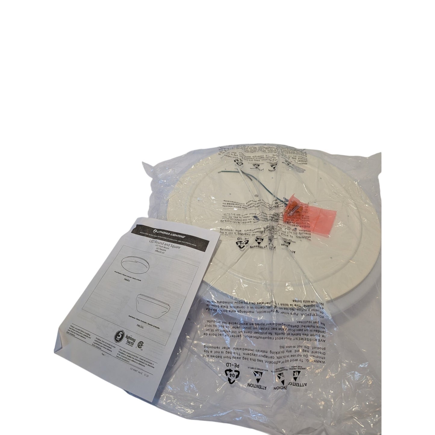 Hugger 52 in Indoor LED Ceiling Fan Brushed Nickel Frosted Opal