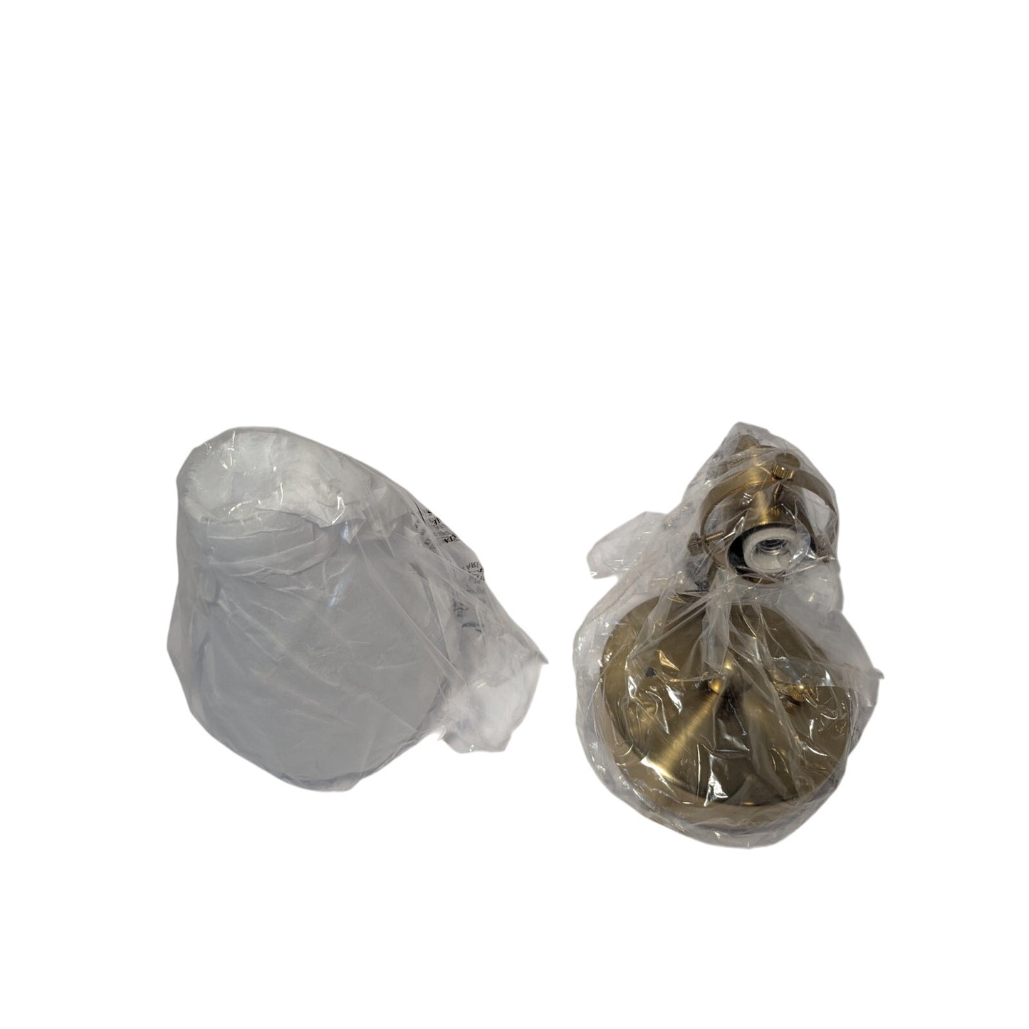 Brass Finished Down Turned Rustic Teardrop Clear Light Fixture