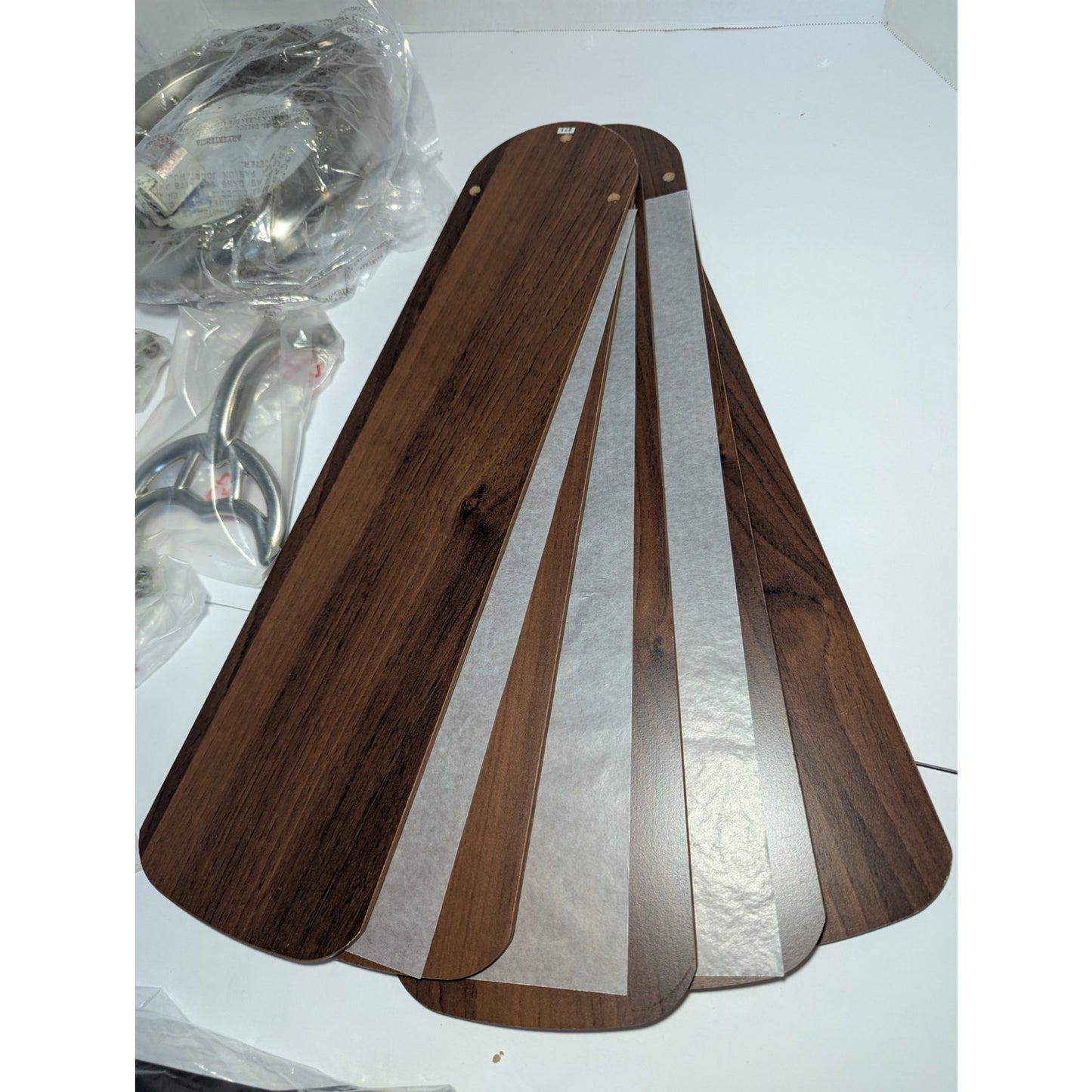 Hugger 52 in Indoor LED Ceiling Fan Brushed Nickel Frosted Opal