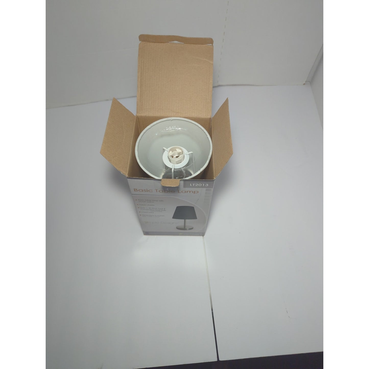 Simple Designs Basic Charming Table Lamp White