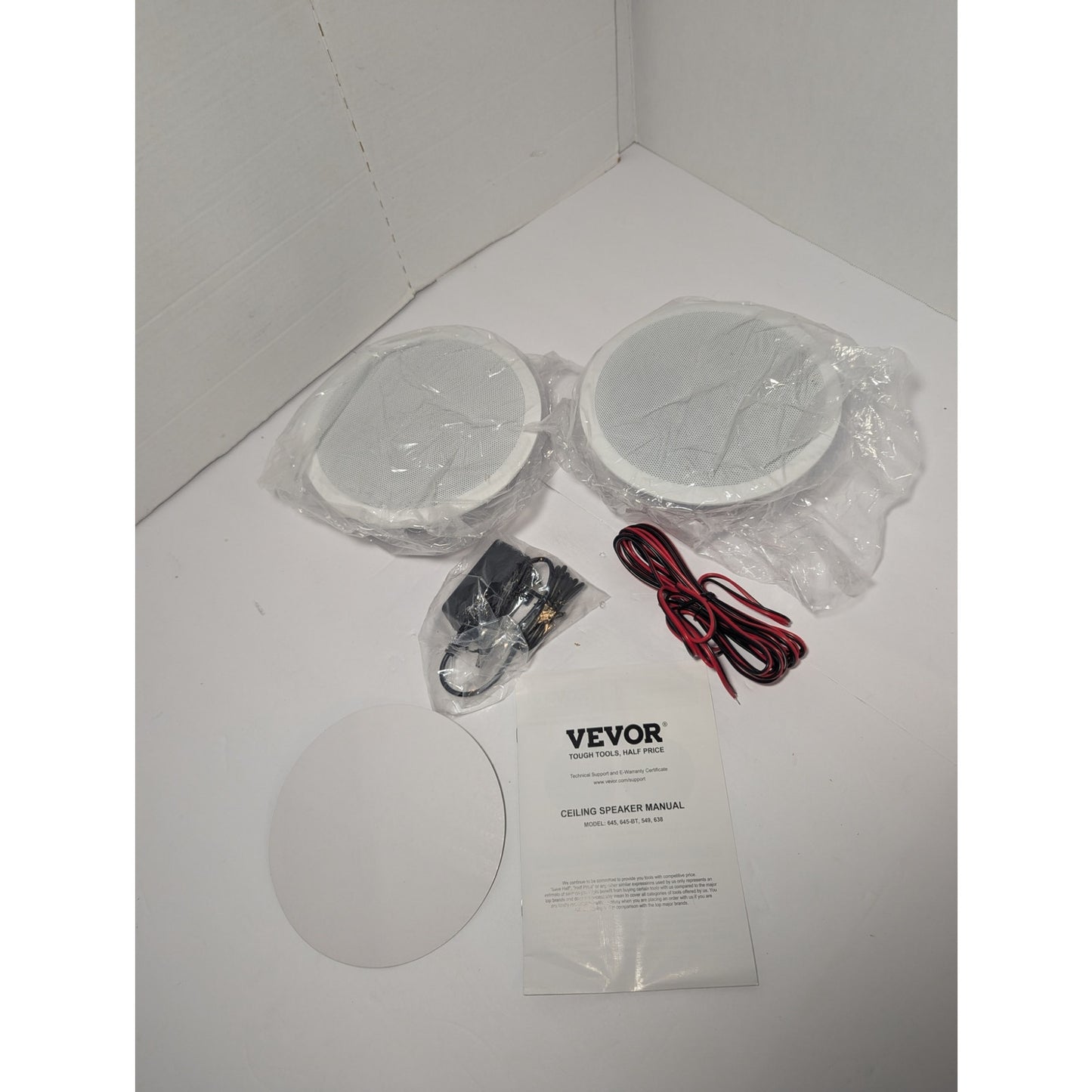 VEVOR Ceiling Speakers Bluetooth 6.5 in 645-BT