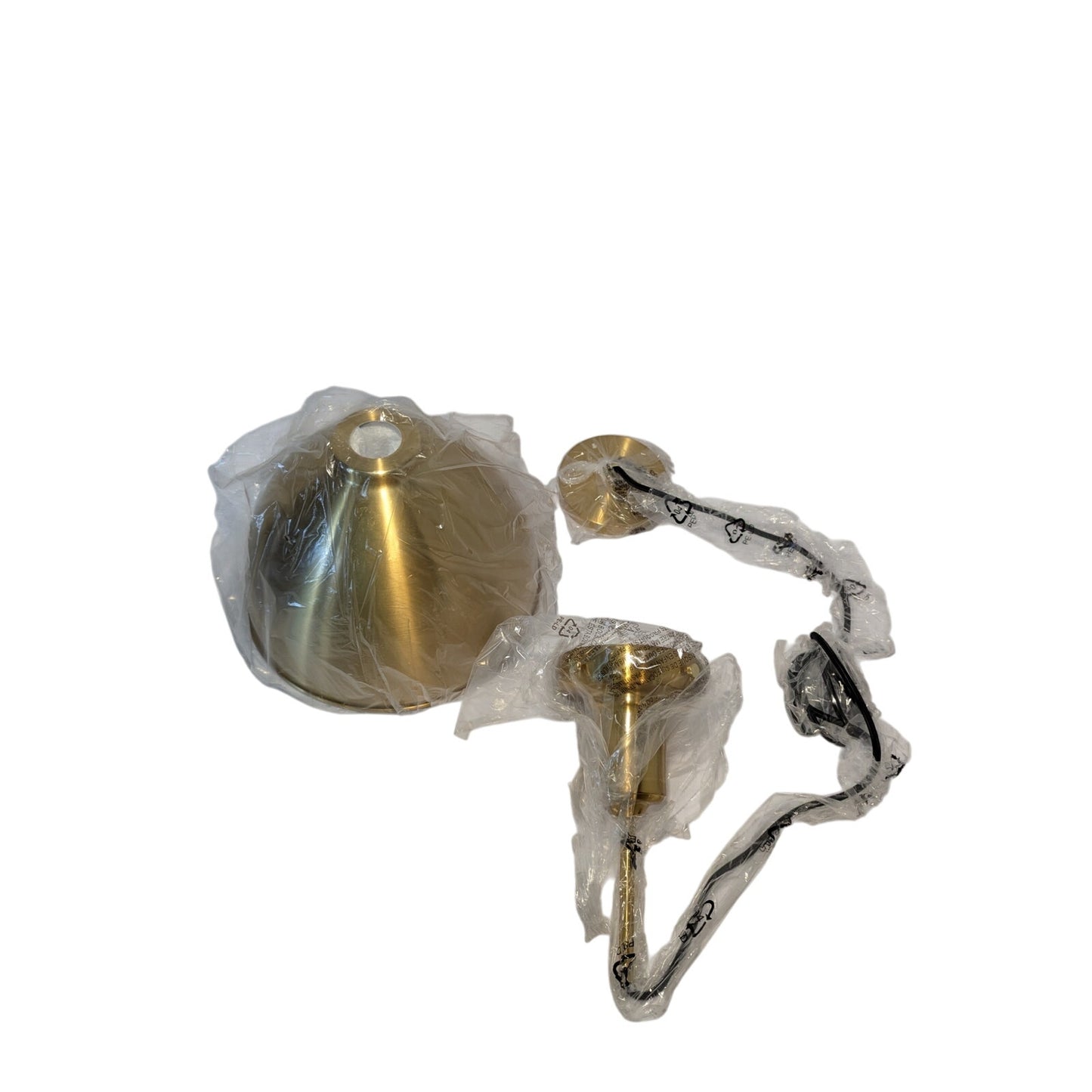Madison 1-Light Brass Pendant with Metal Shade