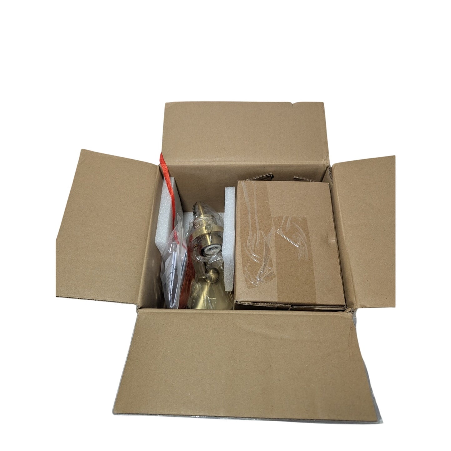 Brass Finished Down Turned Rustic Teardrop Clear Light Fixture