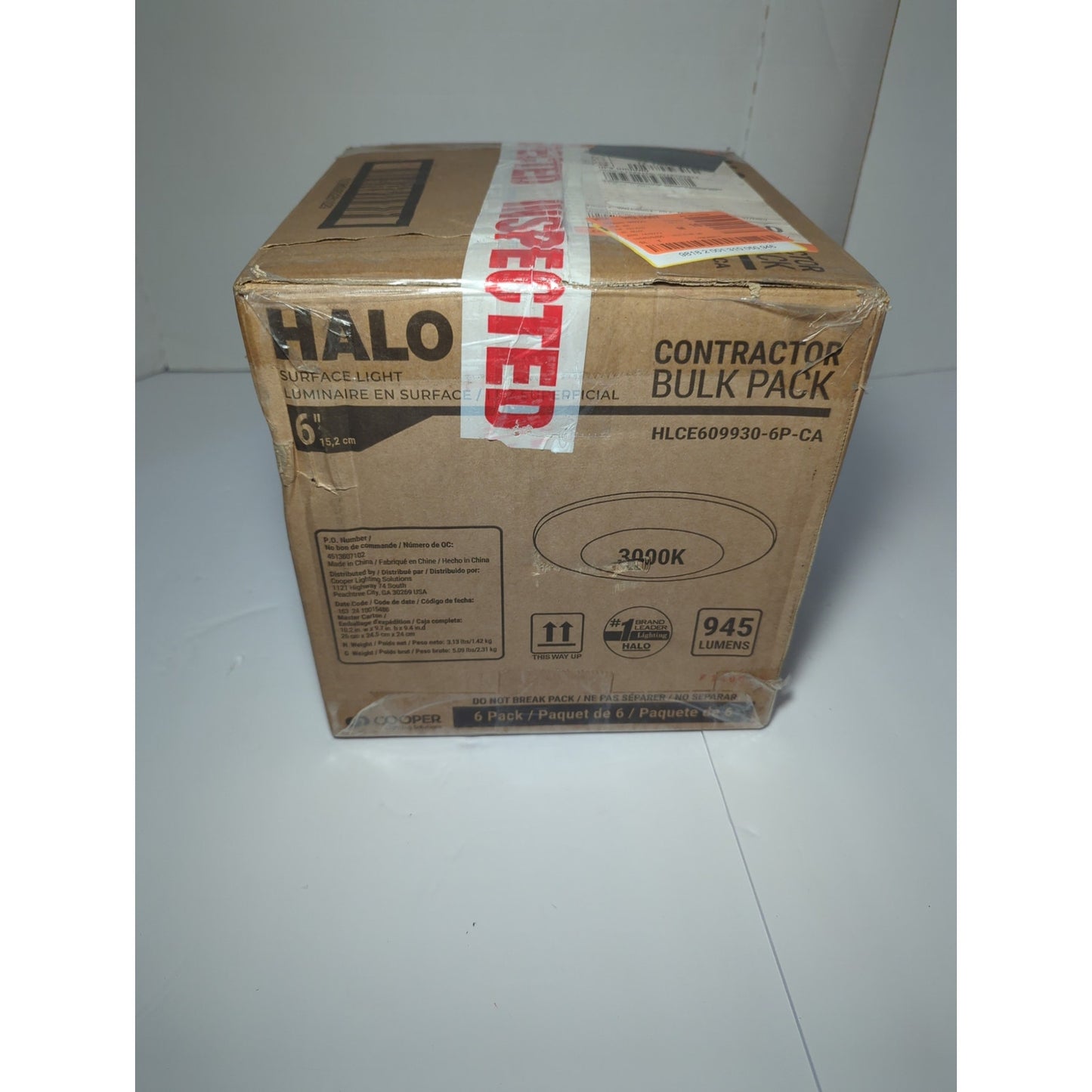 Halo Surface Light Contractor Bulk Pack 6'' 6 Count