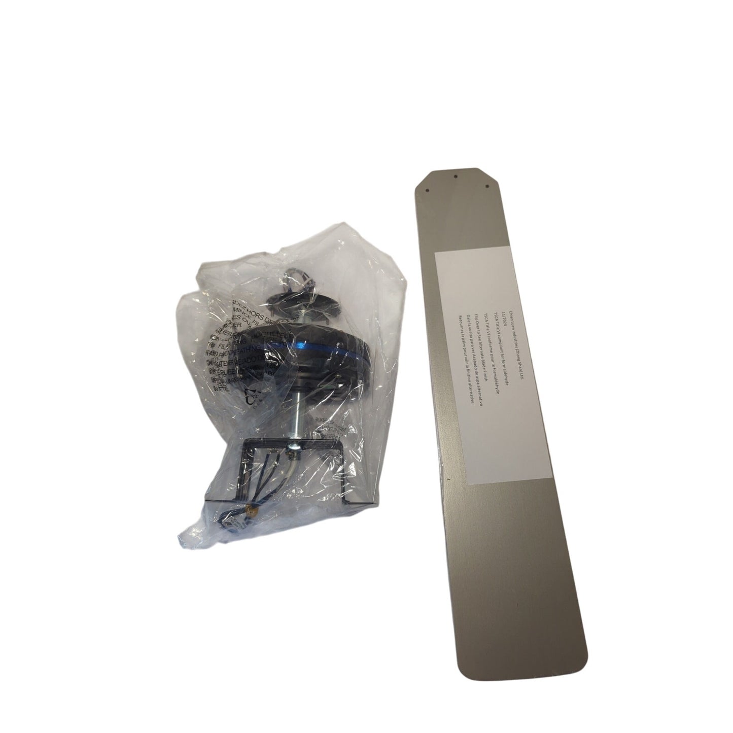 Hampton Bay 52 in Indoor Ceiling Fan Scenic Brushed Nickle Finish