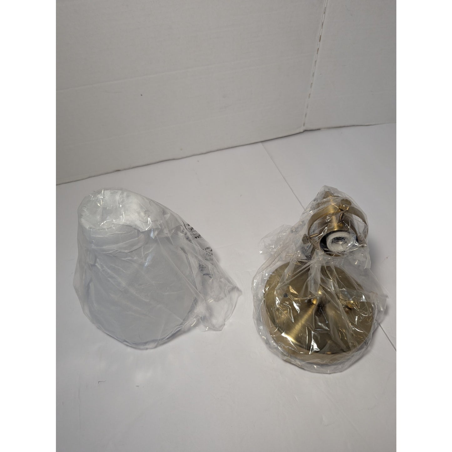 Brass Finished Down Turned Rustic Teardrop Clear Light Fixture