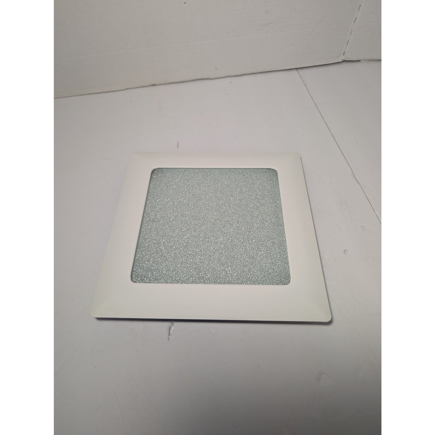 Halo 9'' Square Glass Light Frame Recessed White Albalite Lens 2pk
