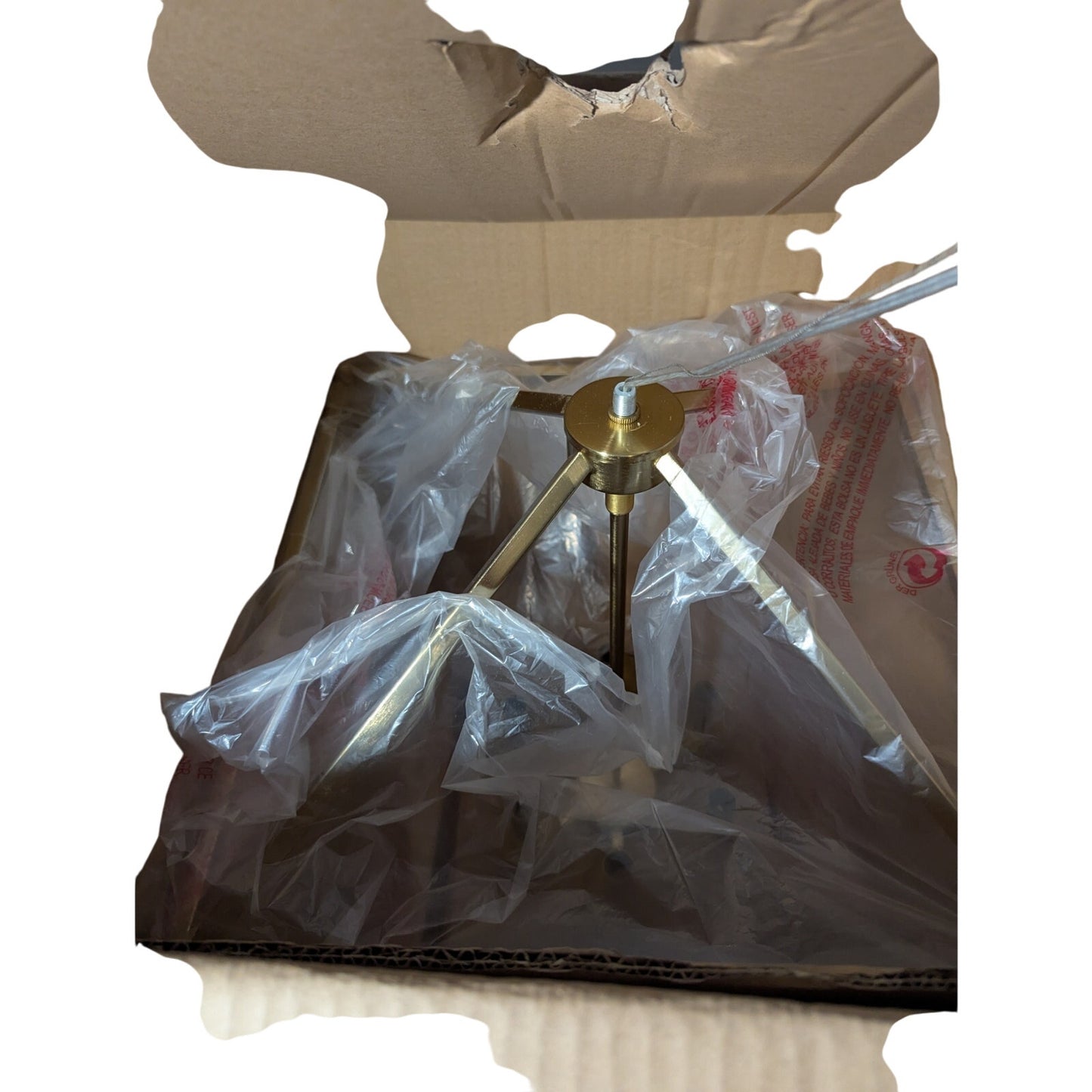 Home Decorators Weyburn 6 Light Farmhouse Gold Chandelier