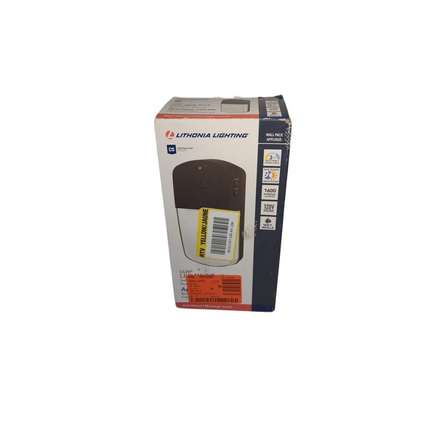 Lithonia Lighting Contractor Select LED Wall Pack Weather Resistant 3000k to 5000k