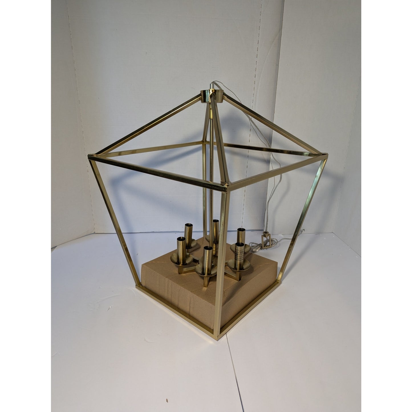Home Decorators Weyburn 6 Light Farmhouse Gold Chandelier