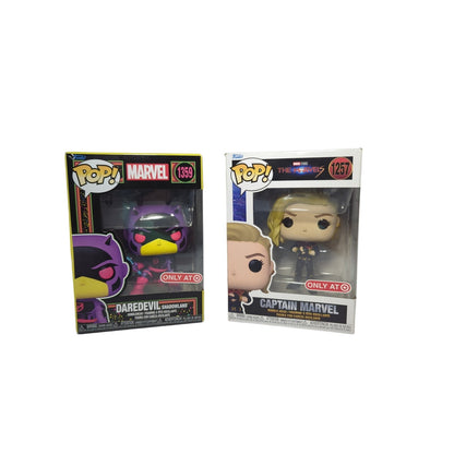 Pop! Marvel Studios Bobblehead Dolls – Daredevil & Captain Marvel Collectibles