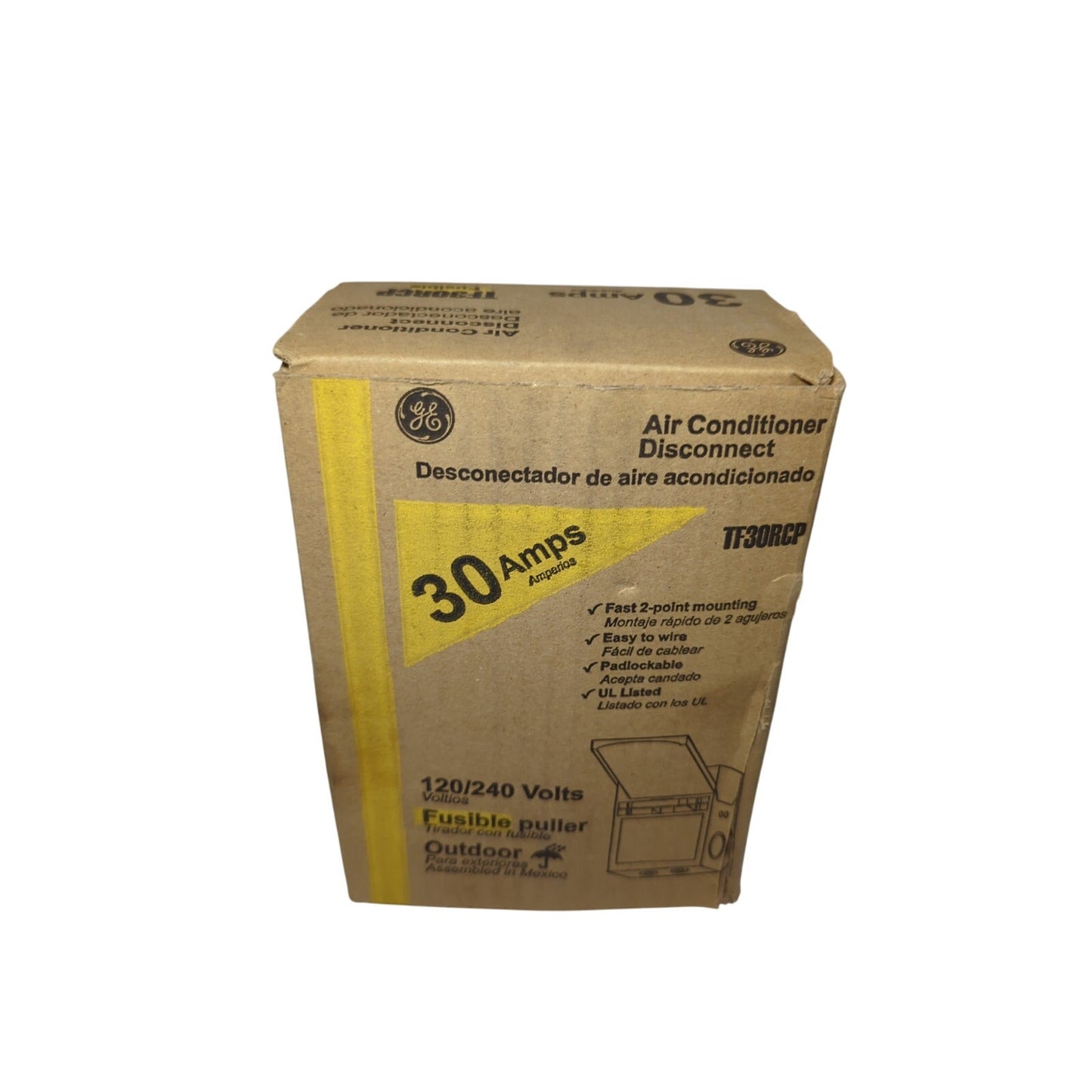 GE Air Conditioner Disconnect 30A 240V Fusible TF30RCP