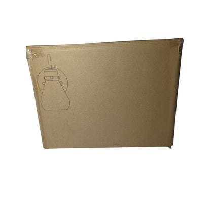 Brass Finished Down Turned Rustic Teardrop Clear Light Fixture