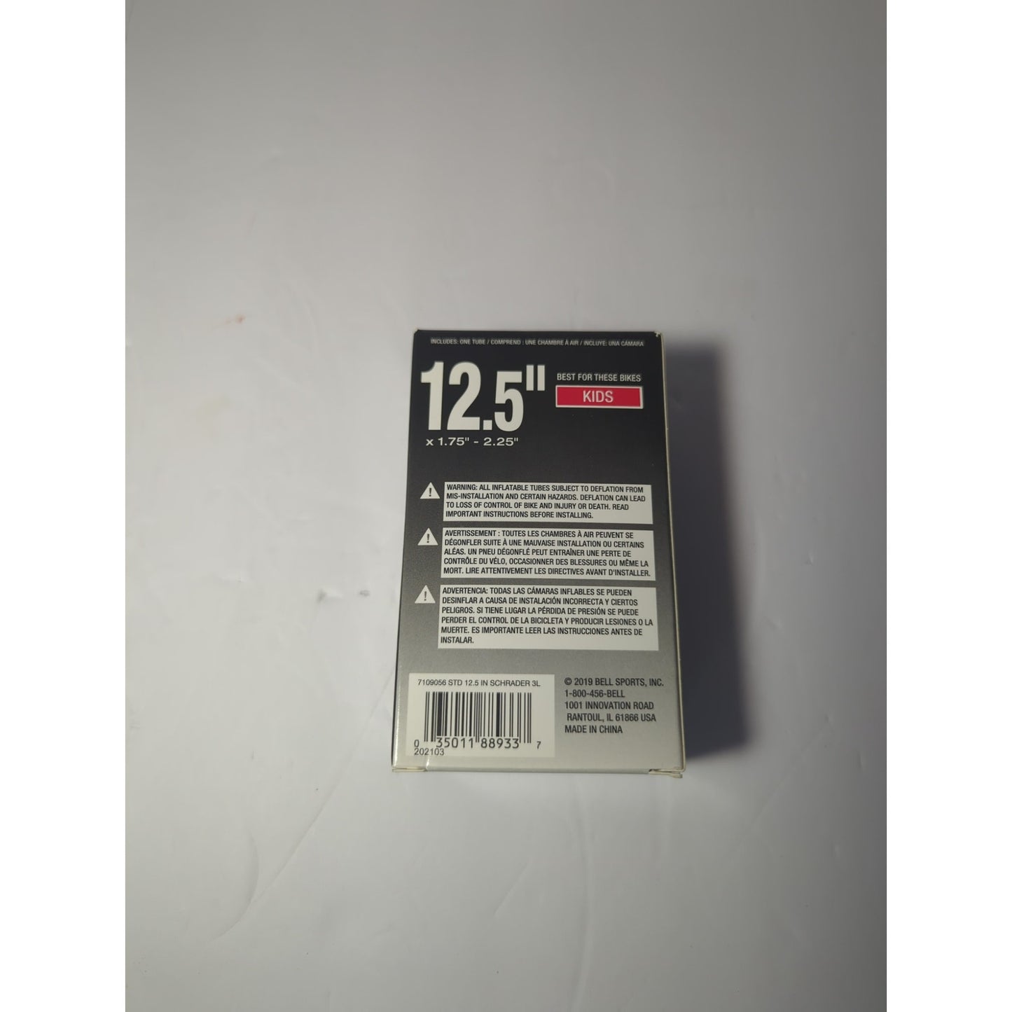 Bell Inner Tube Kids Bike 12.5'' Standard Valve