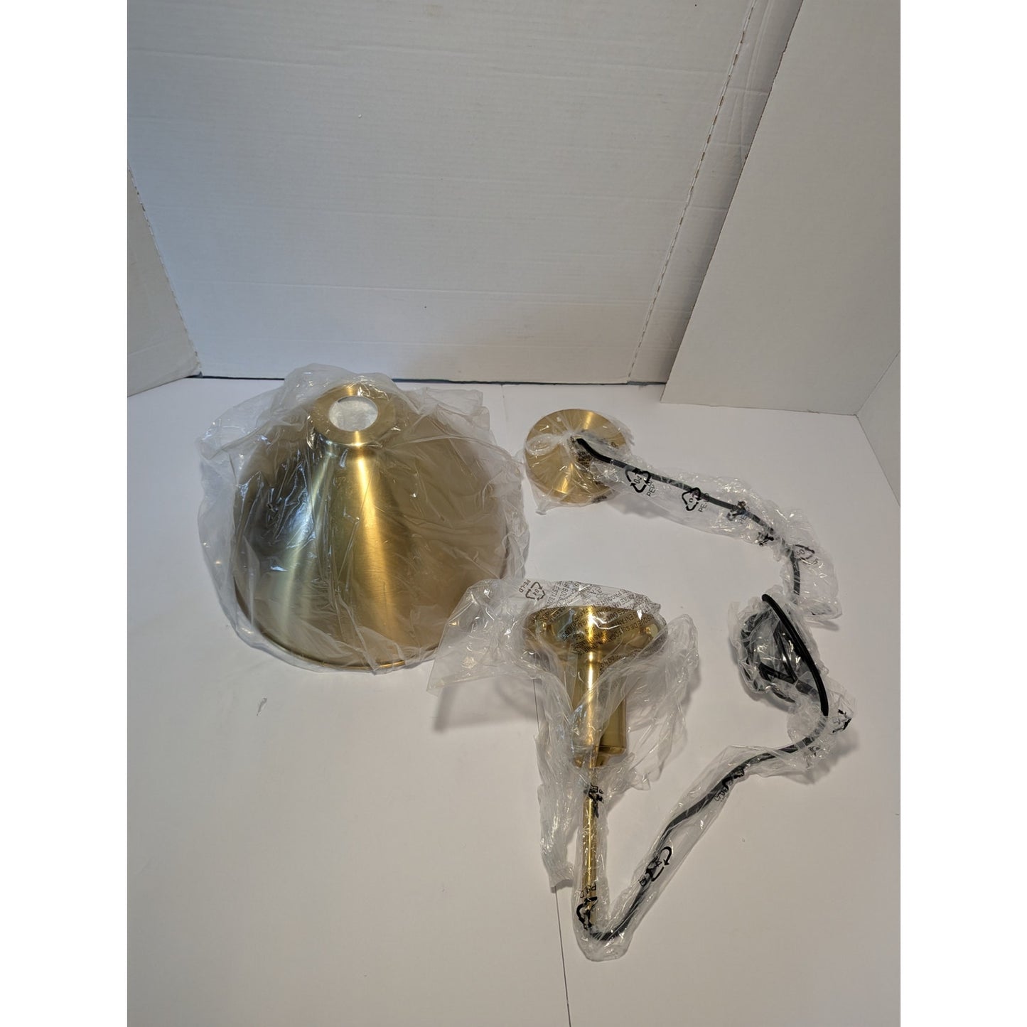 Madison 1-Light Brass Pendant with Metal Shade