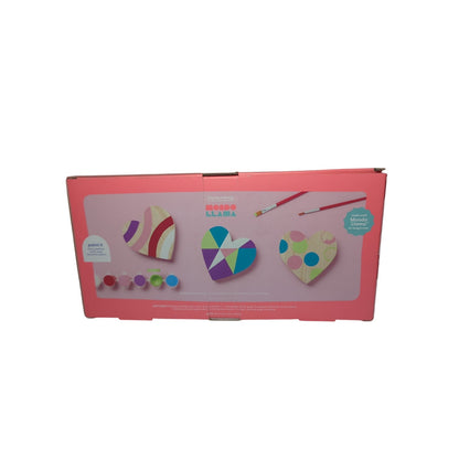 Mondo Llama Paint-Your-Own Wooden Hearts Kit