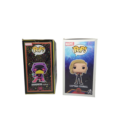 Pop! Marvel Studios Bobblehead Dolls – Daredevil & Captain Marvel Collectibles