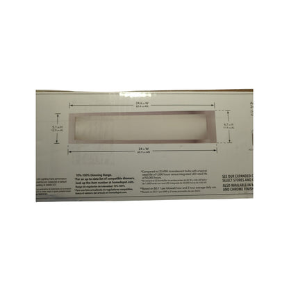 Hampton Bay Woodbury Vanity Fixture Brushed Nickle