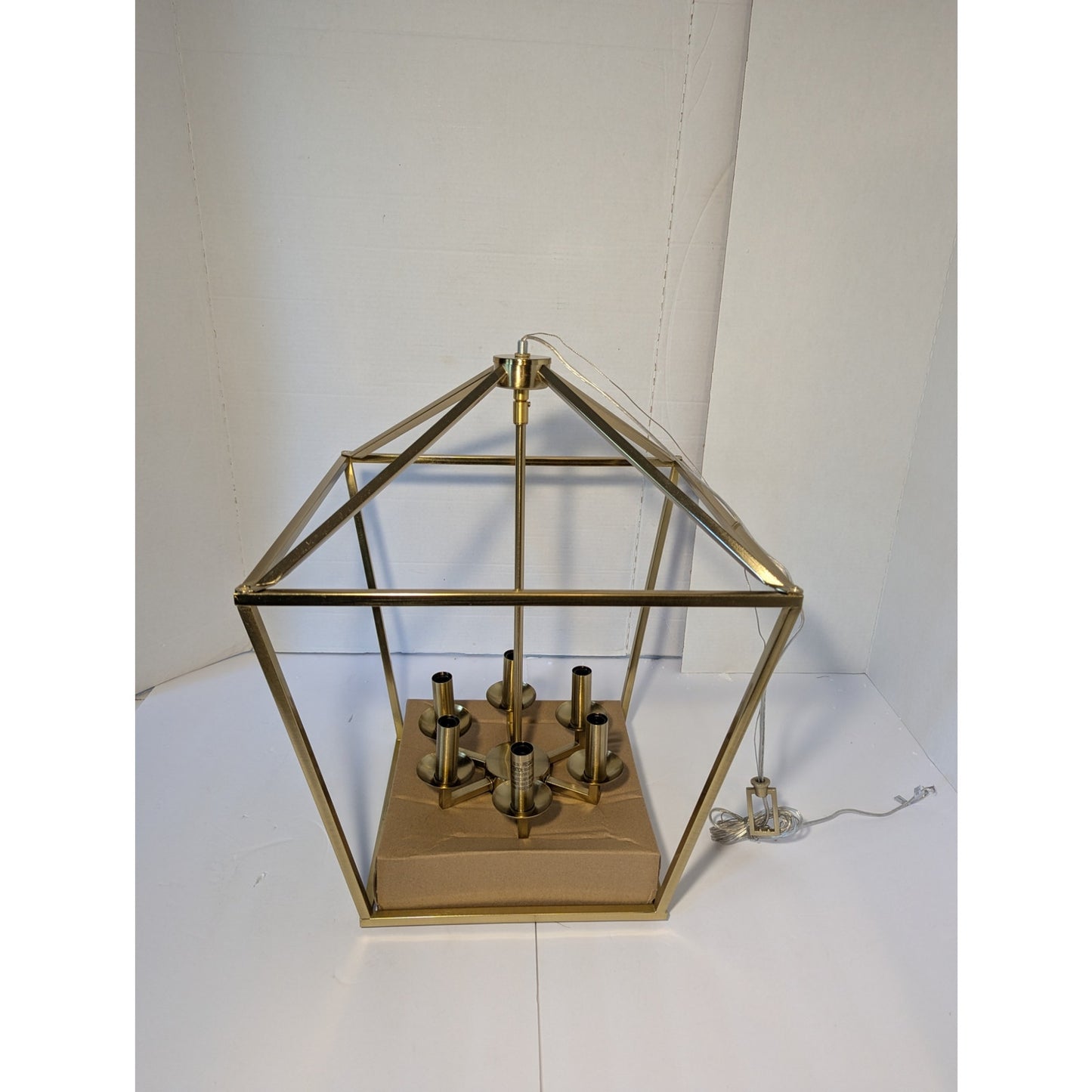 Home Decorators Weyburn 6 Light Farmhouse Gold Chandelier