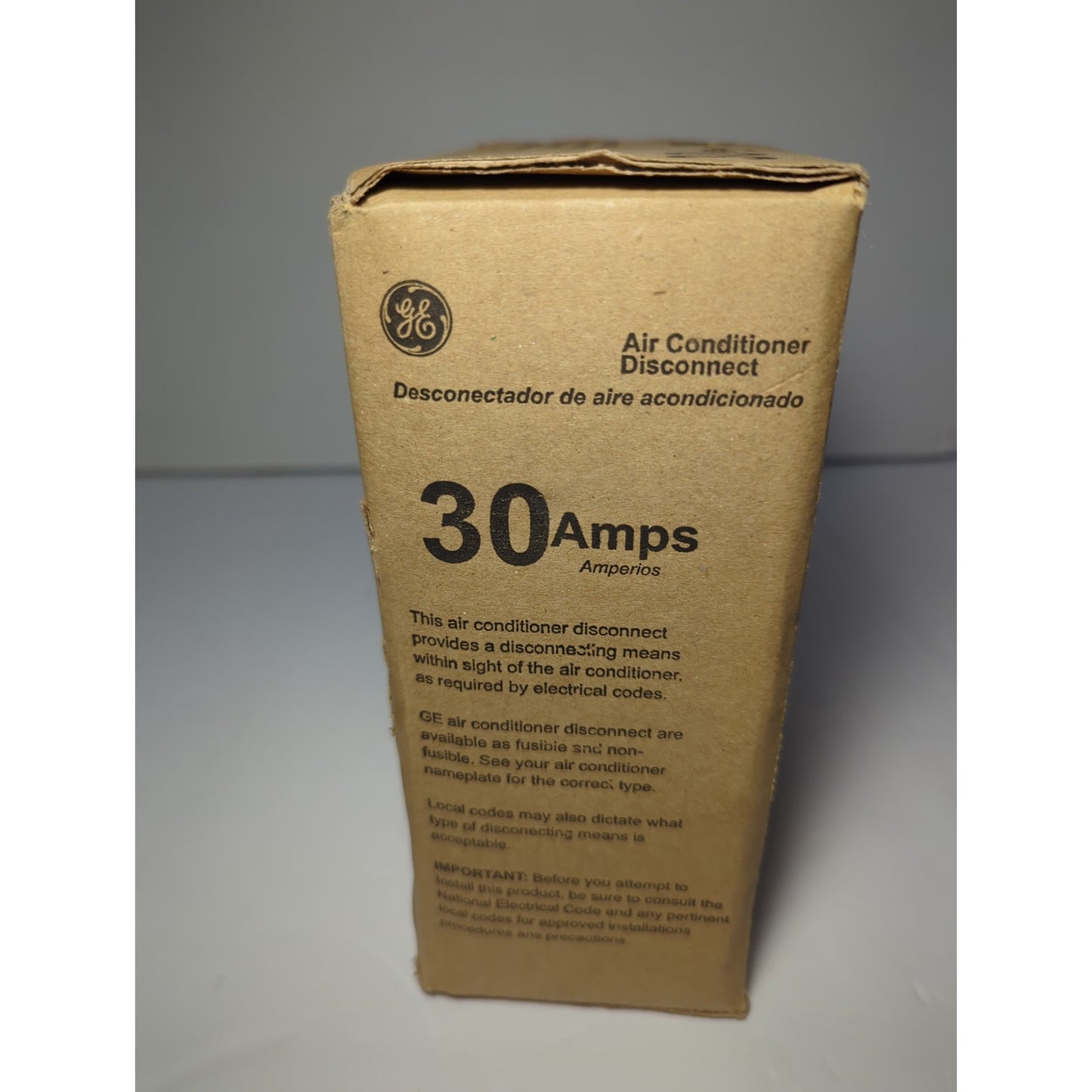 GE Air Conditioner Disconnect 30A 240V Fusible TF30RCP