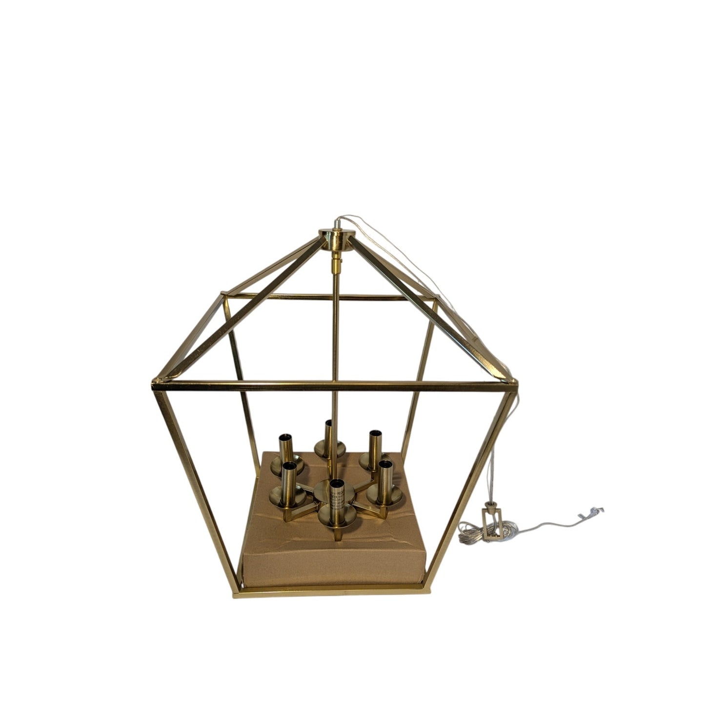 Home Decorators Weyburn 6 Light Farmhouse Gold Chandelier