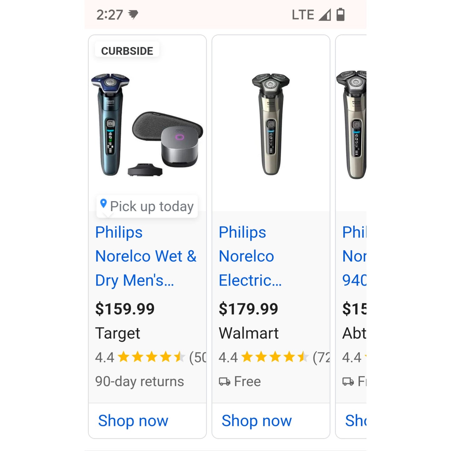 Philips Norelco Mens Shaver 9400 SenseIQ Technology ComfortGlide