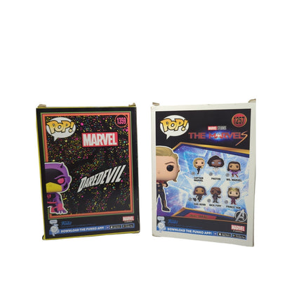 Pop! Marvel Studios Bobblehead Dolls – Daredevil & Captain Marvel Collectibles