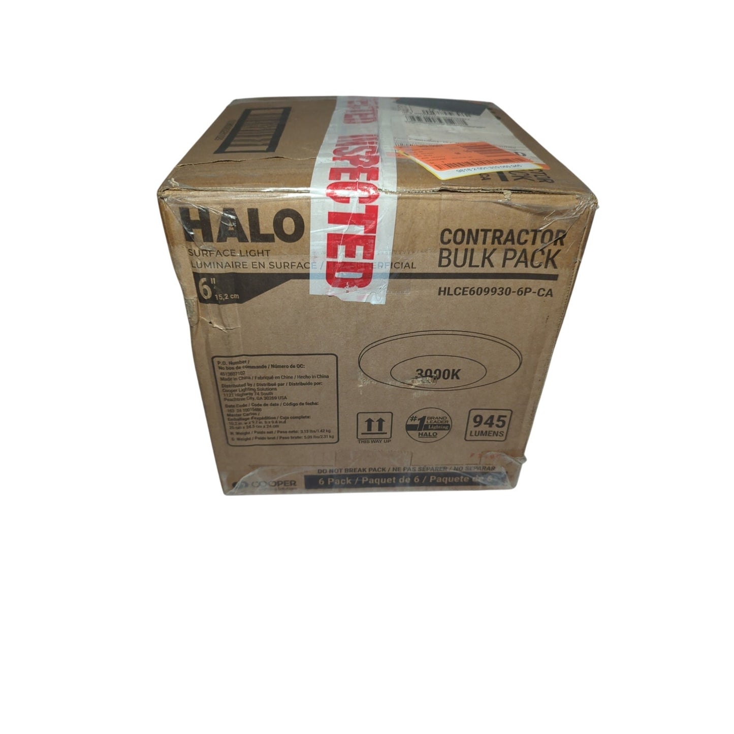 Halo Surface Light Contractor Bulk Pack 6'' 6 Count