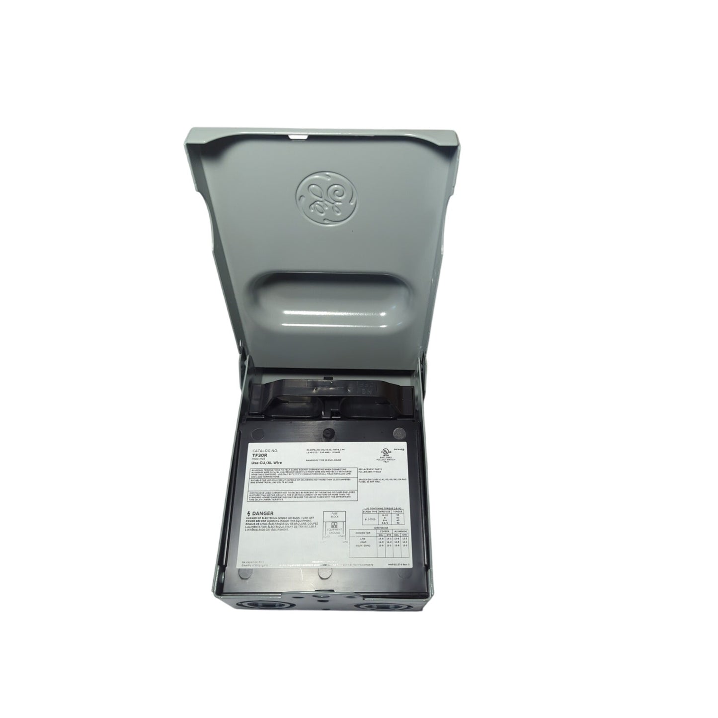GE Air Conditioner Disconnect 30A 240V Fusible TF30RCP