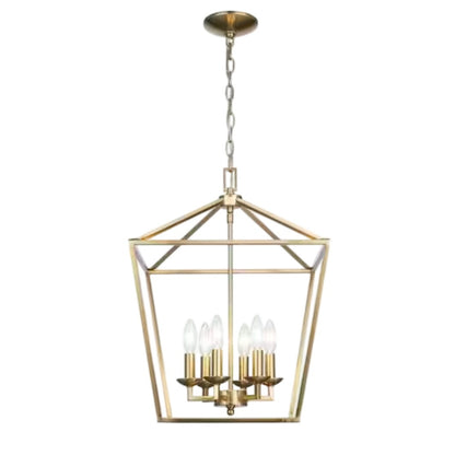 Home Decorators Weyburn 6 Light Farmhouse Gold Chandelier