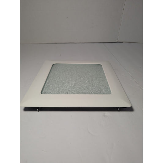 Halo 9'' Square Glass Light Frame Recessed White Albalite Lens 2pk