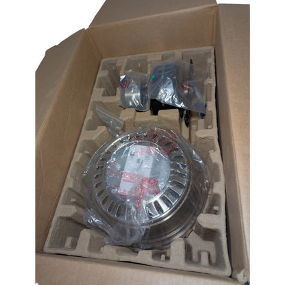 Hugger 52 in Indoor LED Ceiling Fan Brushed Nickel Frosted Opal