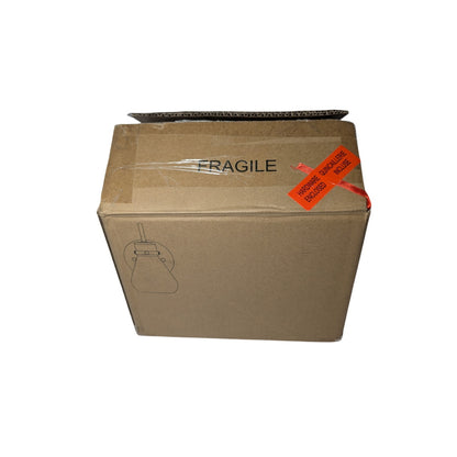 Brass Finished Down Turned Rustic Teardrop Clear Light Fixture