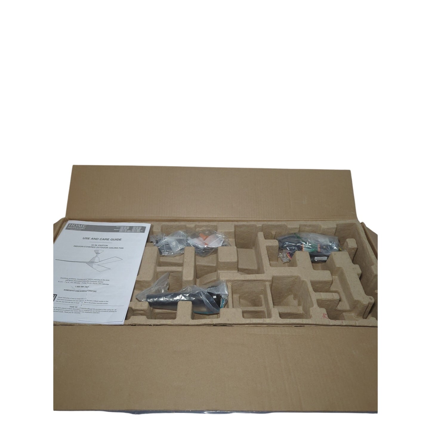 Home Decorators Collection Easton 52'' Ceiling Fan Black