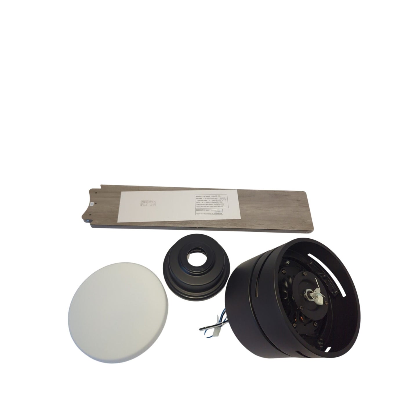 Hampton Bay 52 in Madison Indoor Ceiling Fan Matte Black Frosted Opal Glass Shade