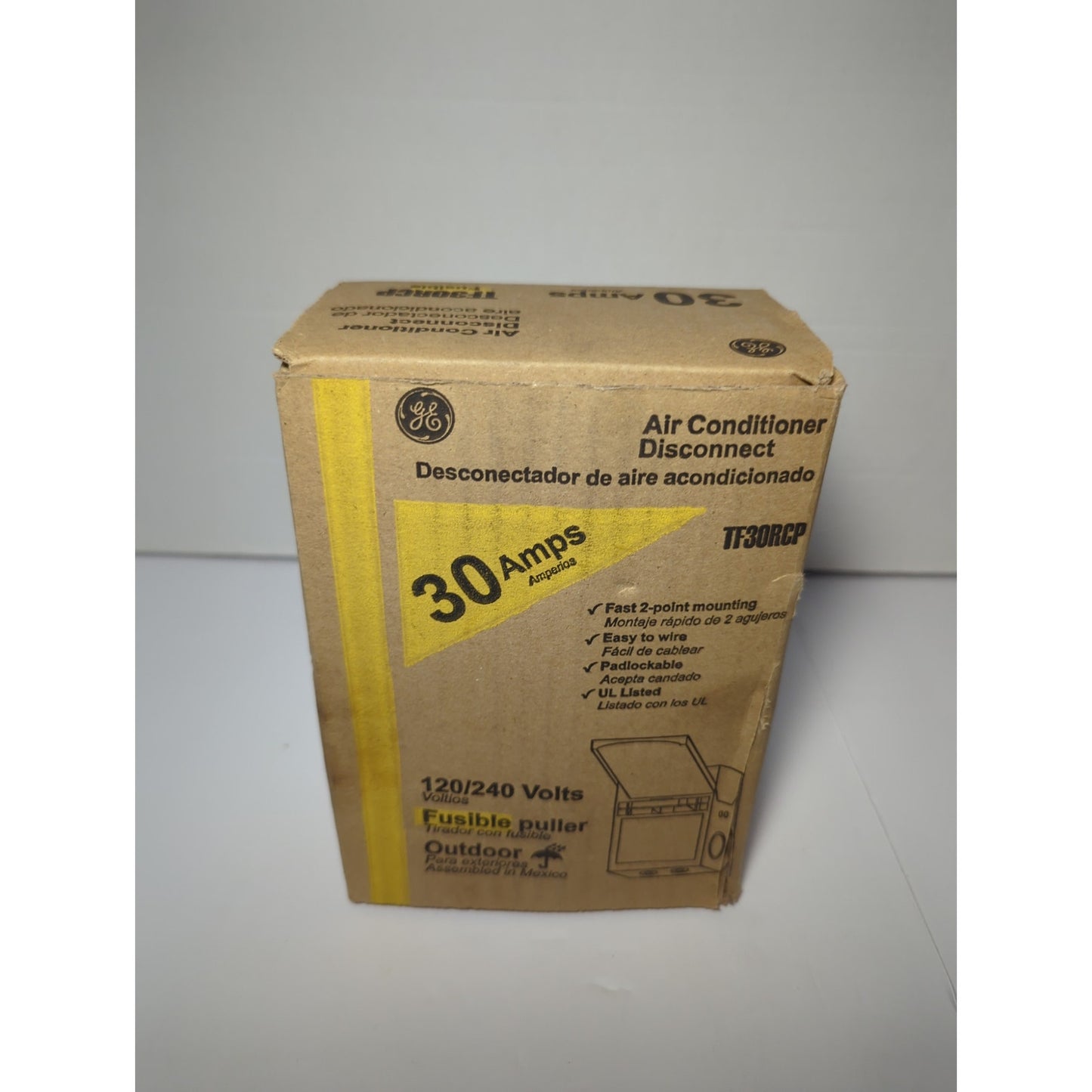 GE Air Conditioner Disconnect 30A 240V Fusible TF30RCP