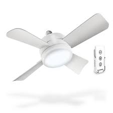 Bell Howell Socket Fan Light 2 in 1 LED Tech Remote Controlled 3 Speed